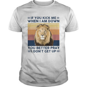 If You Kick Me When I Am Down You Better Pray I Dont Get Up  Shirt